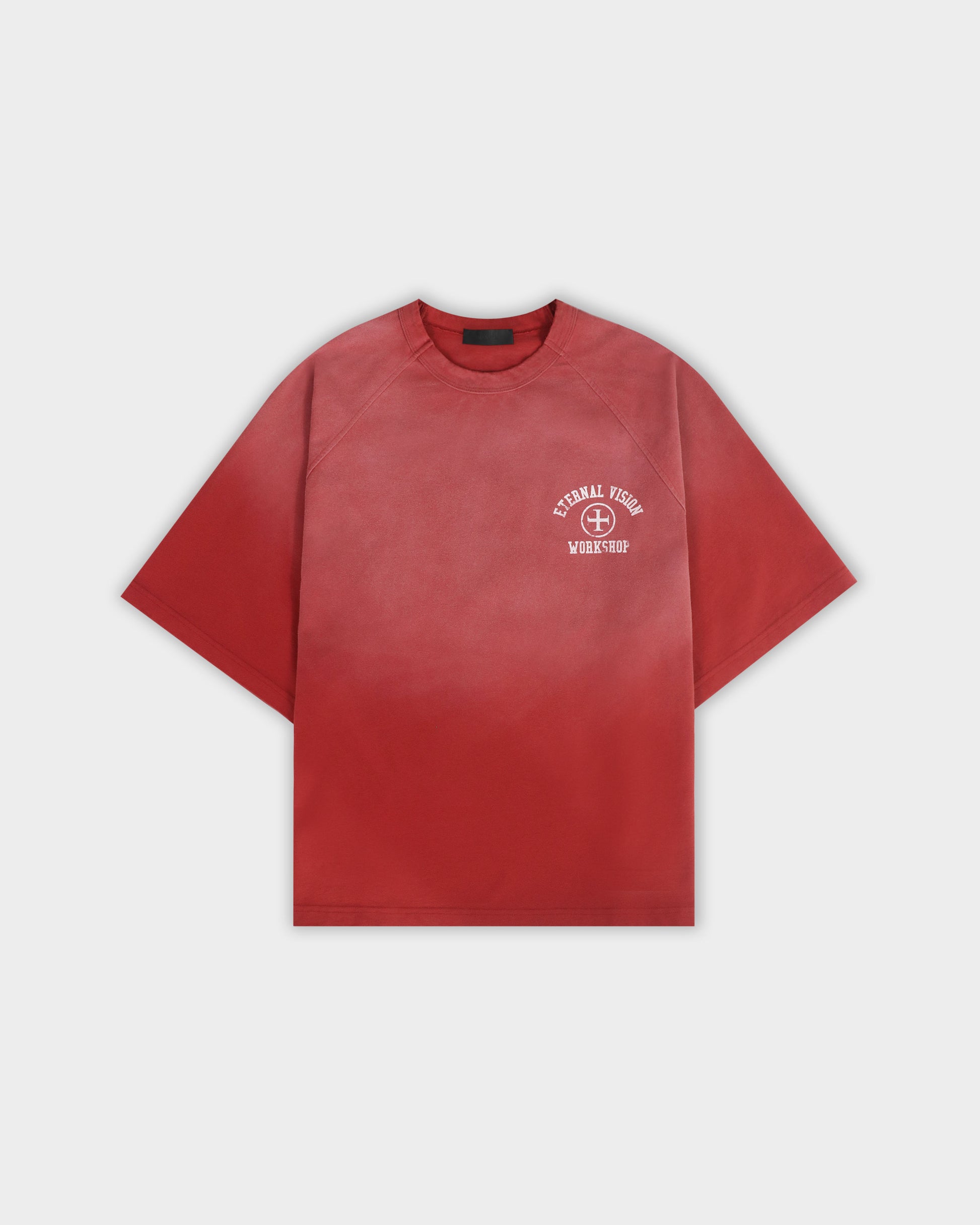 "WORKSHOP” WASHED RAGLAN T-SHIRT