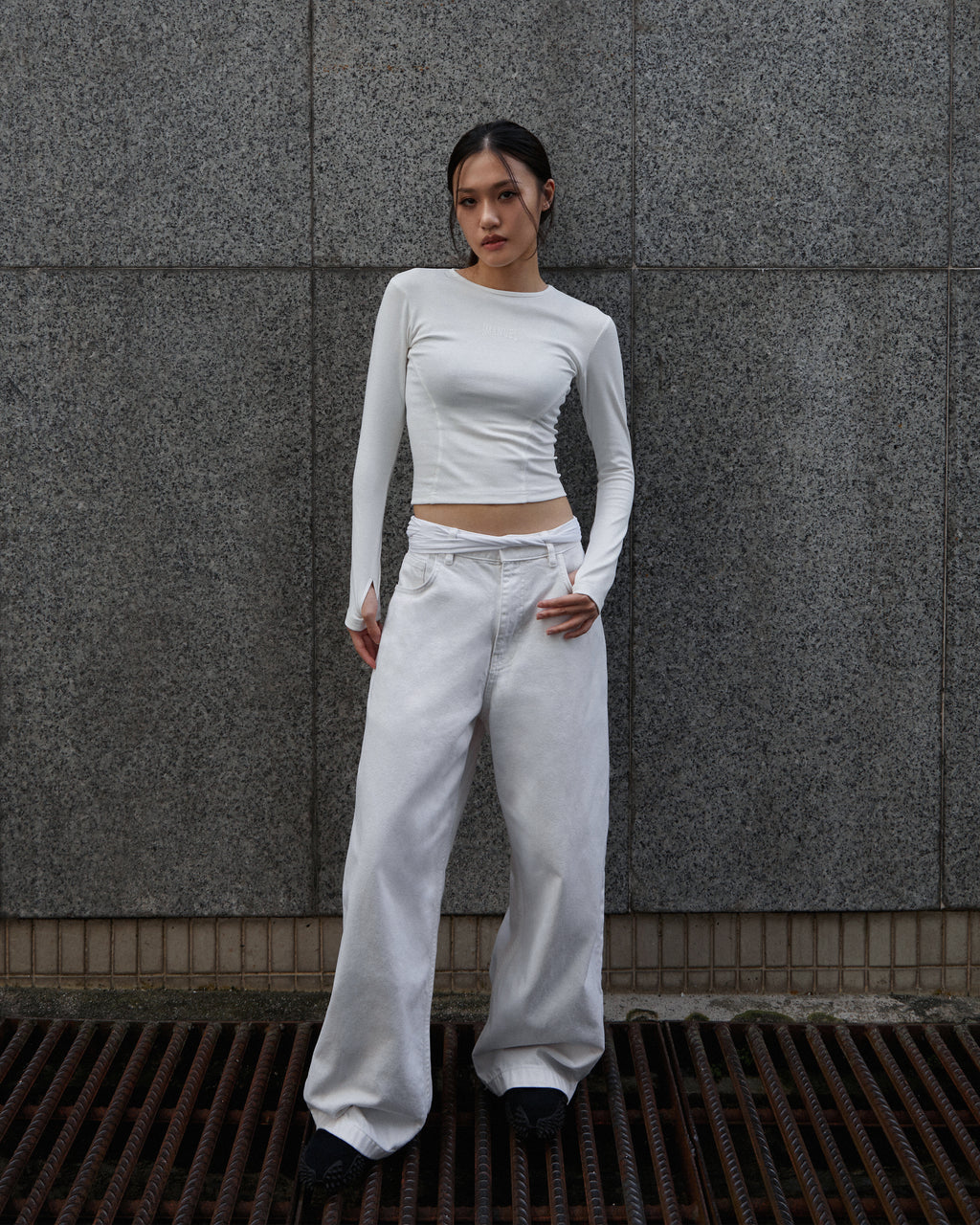 ⁠“SINCERITY” SLIM LONGSLEEVE TOP