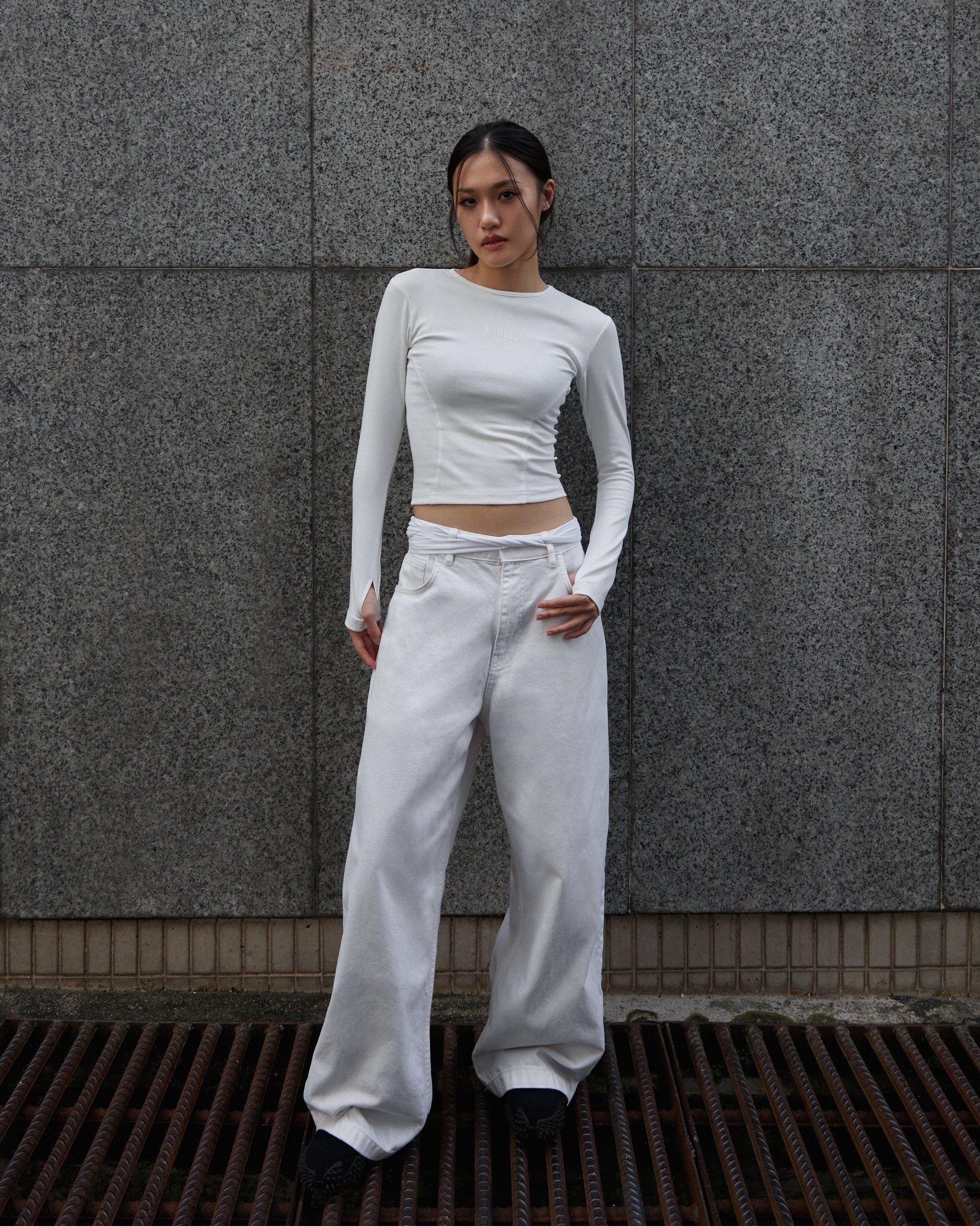 ⁠“SINCERITY” SLIM LONGSLEEVE TOP